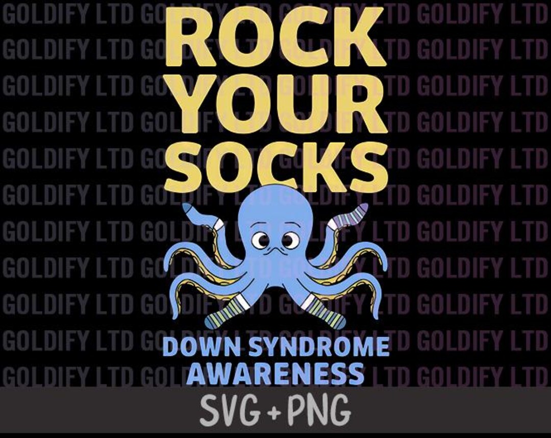 World Down Syndrome Day SVG, Rock Your Socks Down Syndrome Awareness ...