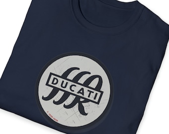 ヴィンテージ ドゥカティ 1935-49 メンズ/レディース/ユニセックス ソフトスタイル Tシャツ