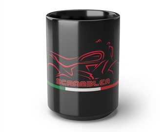 Ducati Scrambler Black Mug 15oz - Etsy