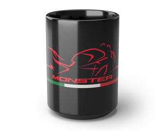 Ducati Monster Black Mug, 15oz