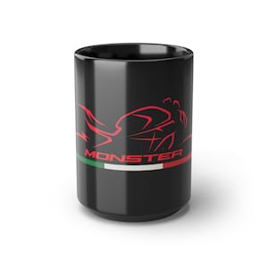 Ducati Monster Black Mug, 15oz