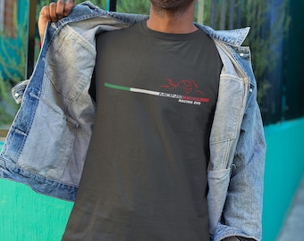 Ducati Monster Racing Evo メンズ/レディース Tシャツ | ユニセックス ヘビーコットン Tシャツ