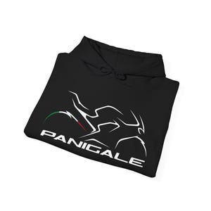 Ducati Panigale Flag Rear Wheel Unisex Heavy Blend™ Hooded Black Sweatshirt