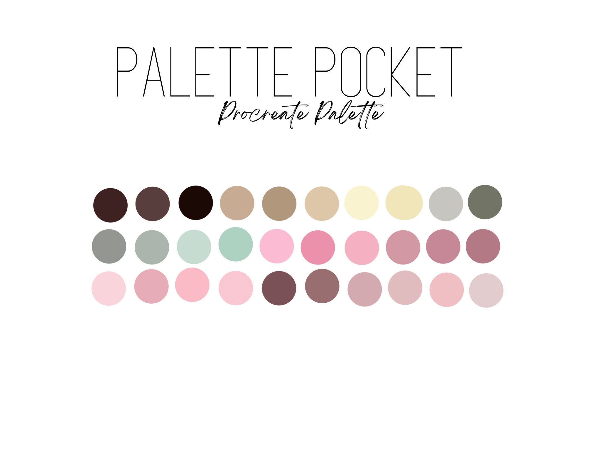 Palette Pocket Procreate Palette Procreate Swatches - Etsy