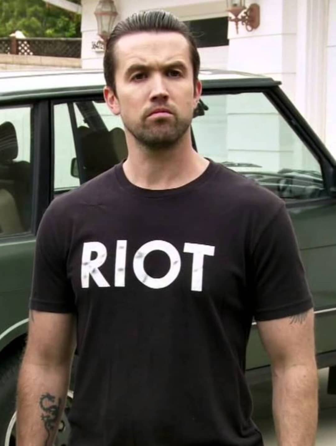 It s Always Sunny In Philadelphia RIOT Mac s T shirt Black Etsy it-s-always-sunny-in-philadelphia-riot-mac-s-t-shirt-black-etsy