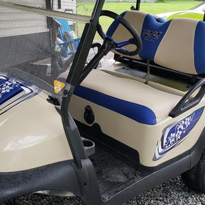 ゴルフカートフルカラービーチクルーザーグラフィックセット全年式・モデルEZGOクラブカーとヤマハに適合