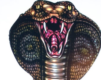 Full Color Cobra Snake Decal / Sticker Great for car truck or SUV Window or Helmet Phone Case Race Car