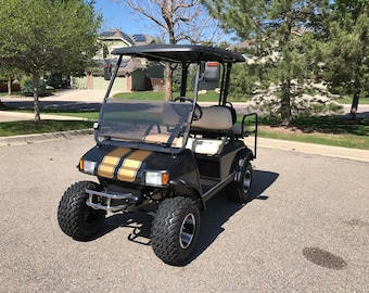 Golf Cart 7&quot;Hood Stripe Graphics set FIT all Year and Model EZGO Club Car and Yamaha