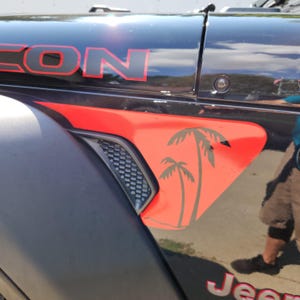 Fender Vent Decal / Sticker FIT 2018 - 2025 Jeep Wrangler and Gladiator Many Styles and Colors to chose from