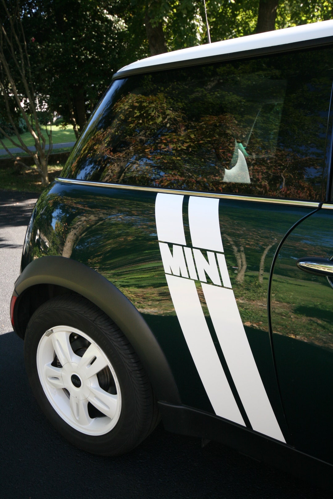 Angled Side Stripes Stripe Graphics FIT All Model 2002- UP Mini Copper ...