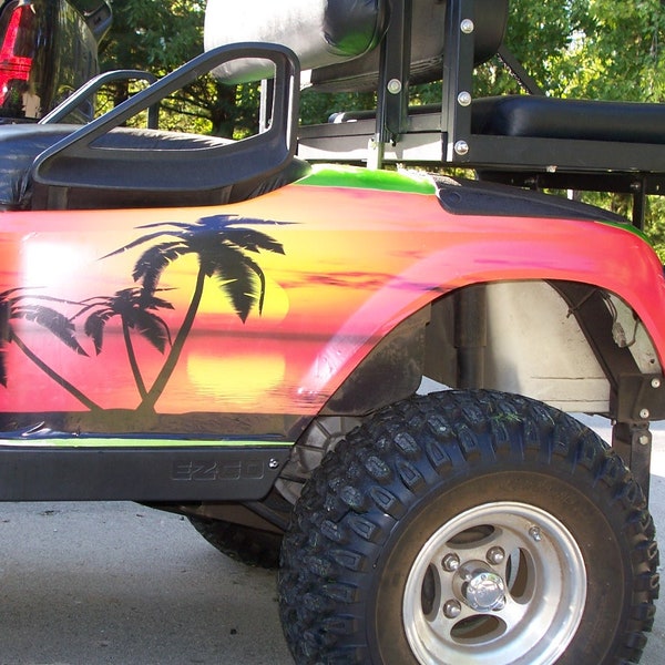 Golf Cart Decals Etsy