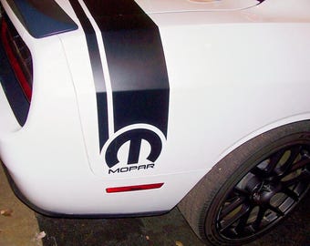 Rear Trunk and Quarter Fender Stripe graphics set FIT All Model 2008 - 2025 Dodge Charger & Challenger