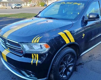 Décalcomanies/autocollants Griffe pour phares adaptés à tous les modèles Dodge Durango 2008-2026