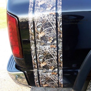PAIR Camouflage Truck Bed Stripe Decals / Stickers FIT All Year Make & Model Trucks and SUV