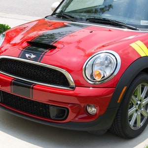 11&quot; Center Bonnet & Boot Stripe Graphics FIT All Model 2002- UP Mini Copper