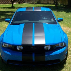 10&quot; PLAIN Rally Stripes FIT All Model 2005 - 2014 Mustang including Gt Lx GT500 GT350 EcoBosst