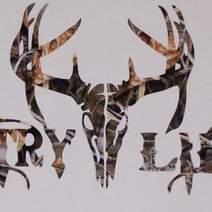 Buck Decals For Trucks Deer Skull With Antlers Decal - Non-Typical Buck Hunting Vinyl Sticker For Car/Truck Car Window Sticker - Foto 5