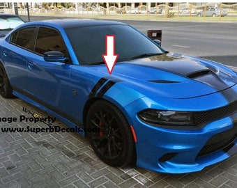 3" Fender Hash Mark Stripes FIT ALL Model 2005- 2025 Dodge Charger