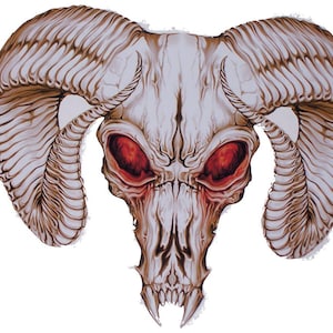 Goat Skull Decal / Sticker Great FIT for car truck