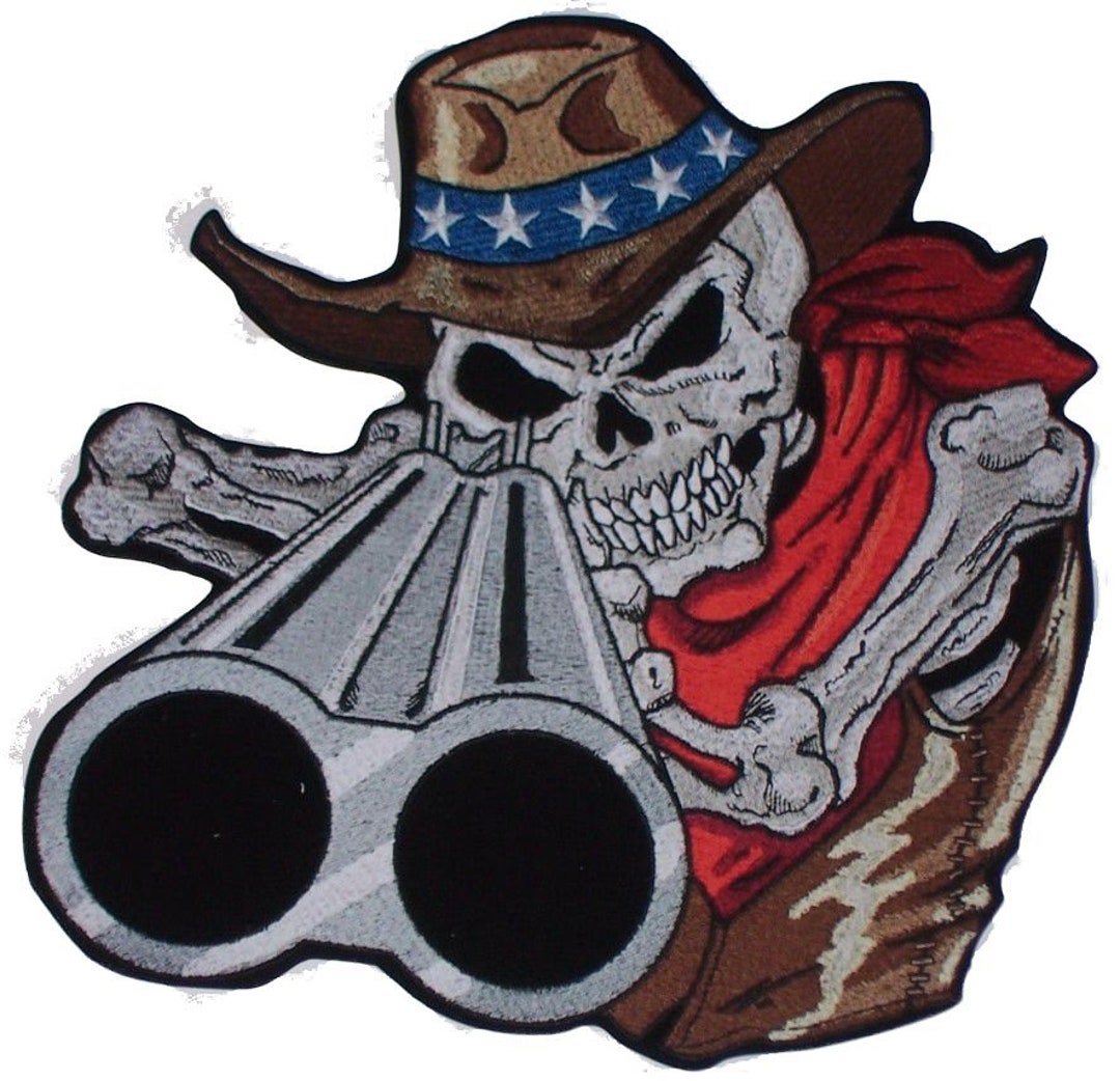 Cowboy With Riffle American Flag Skull Decal / Sticker Great - Etsy