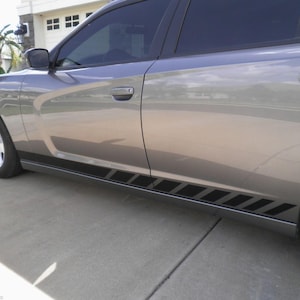 Faded Side Stripe Grafiken set FIT All Dodge Ladegerät 2008 - 2023