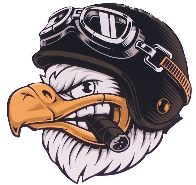 Autocollant Vintage Harley Davidson - Sticker Moto Tuning - Fabriqué En Italie - MA3794