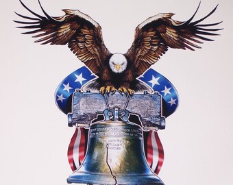 ?NEW?Liberty Bell USA Eagle belt buckle Vintage Made In The USA Metal Belt Buckle Liberty Bell  main image 4