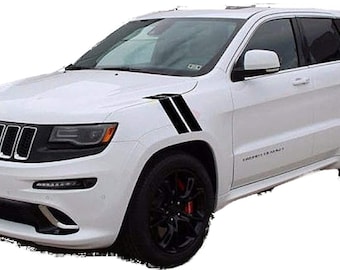 3&quot; Fender Hash Mark Stripes FIT ALL Model 2009- UP Jeep Grand Cherokee