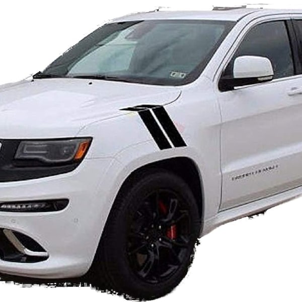 3" Fender Hash Mark Stripes FIT ALL Model 2009- UP Jeep Grand Cherokee