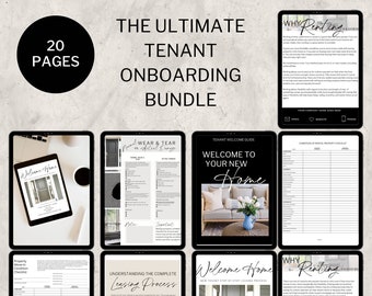 Tenant Onboarding Bundle: Editable Templates for Property Management (Canva)