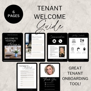 Tenant Welcome Guide| Property Management  | Editable In Canva