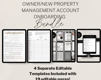 Property Management Owner Onboarding Bundle | Editable Templates (Canva)