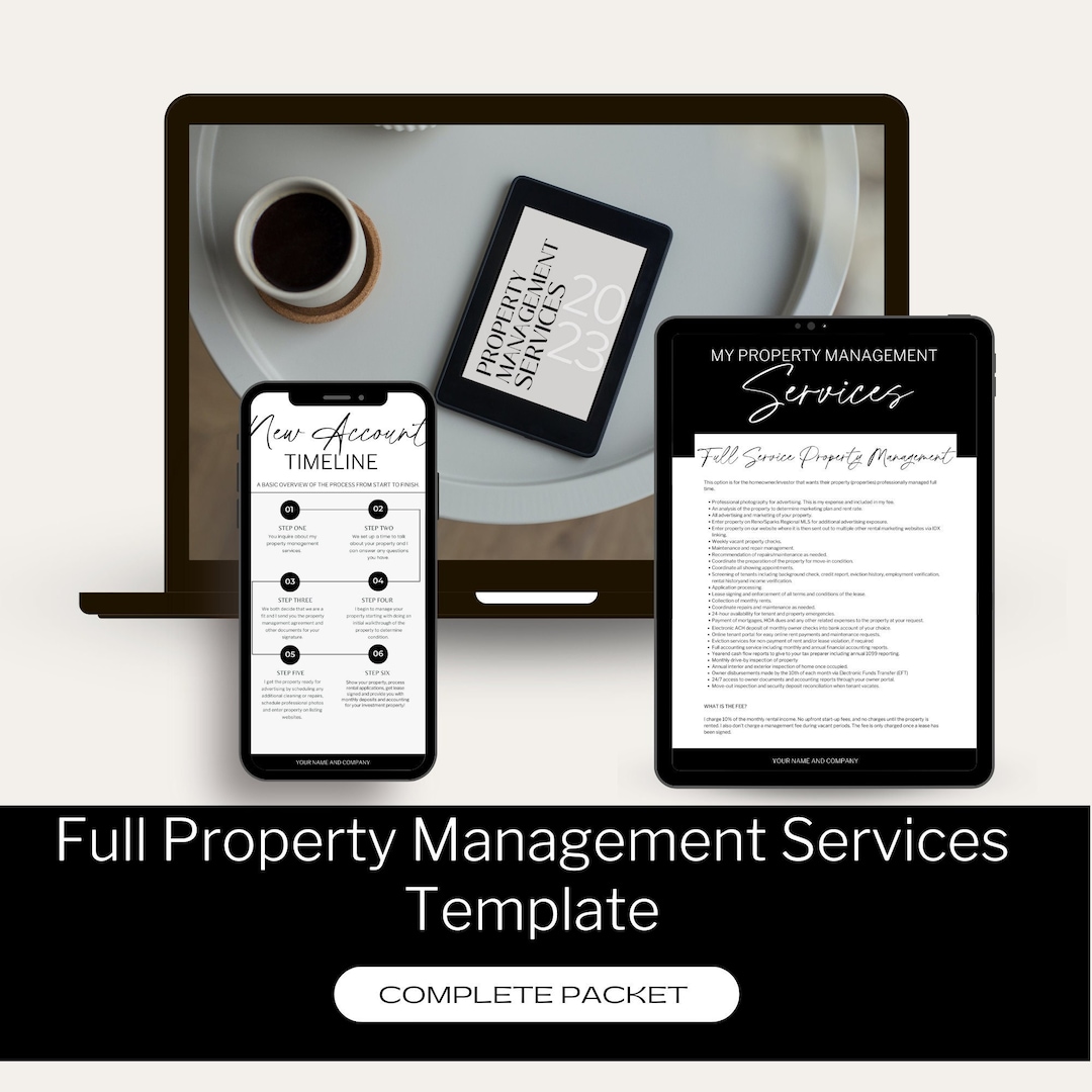 The Complete Property Management Services Template Property Management