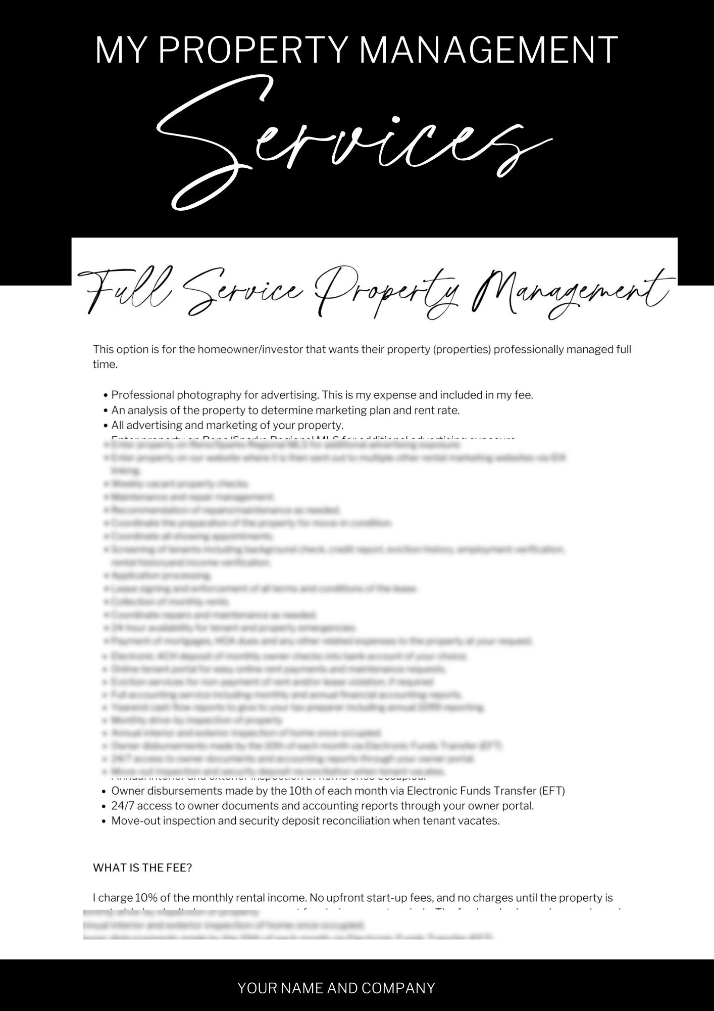 The Complete Property Management Services Template Property Etsy