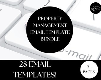 Property Management Email Template Bundle: 28 Editable Templates (Google Docs)
