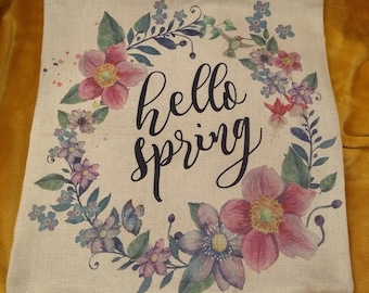 Funda de almohada de arpillera