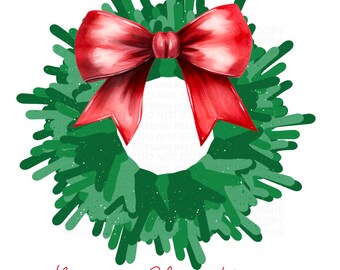 ASL Christmas Wreath I love you Sign Language PNG