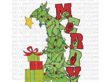ASL Merry Christmas Sign Language Png SURPRISE BONUS file included!