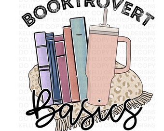 Booktrovert Basics Reading png Book Reading digital download