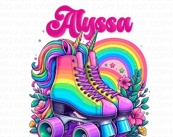 Custom Skating Birthday Girl png digital design for sublimation