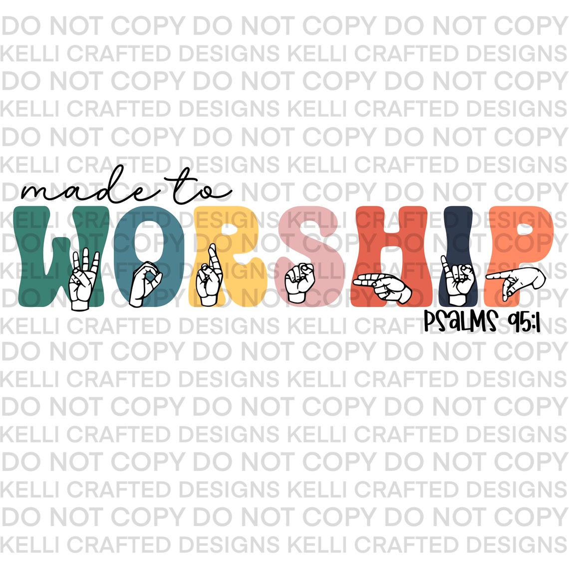 Made to Worship ASL Sign Language PNG Digital Design for Sublimation - Etsy