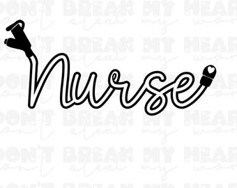 Tubie Nurse G-Tube SVG PNG Files Digital Downloads