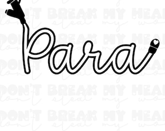 Tubie PARA G-Tube SVG PNG Files Digital Downloads