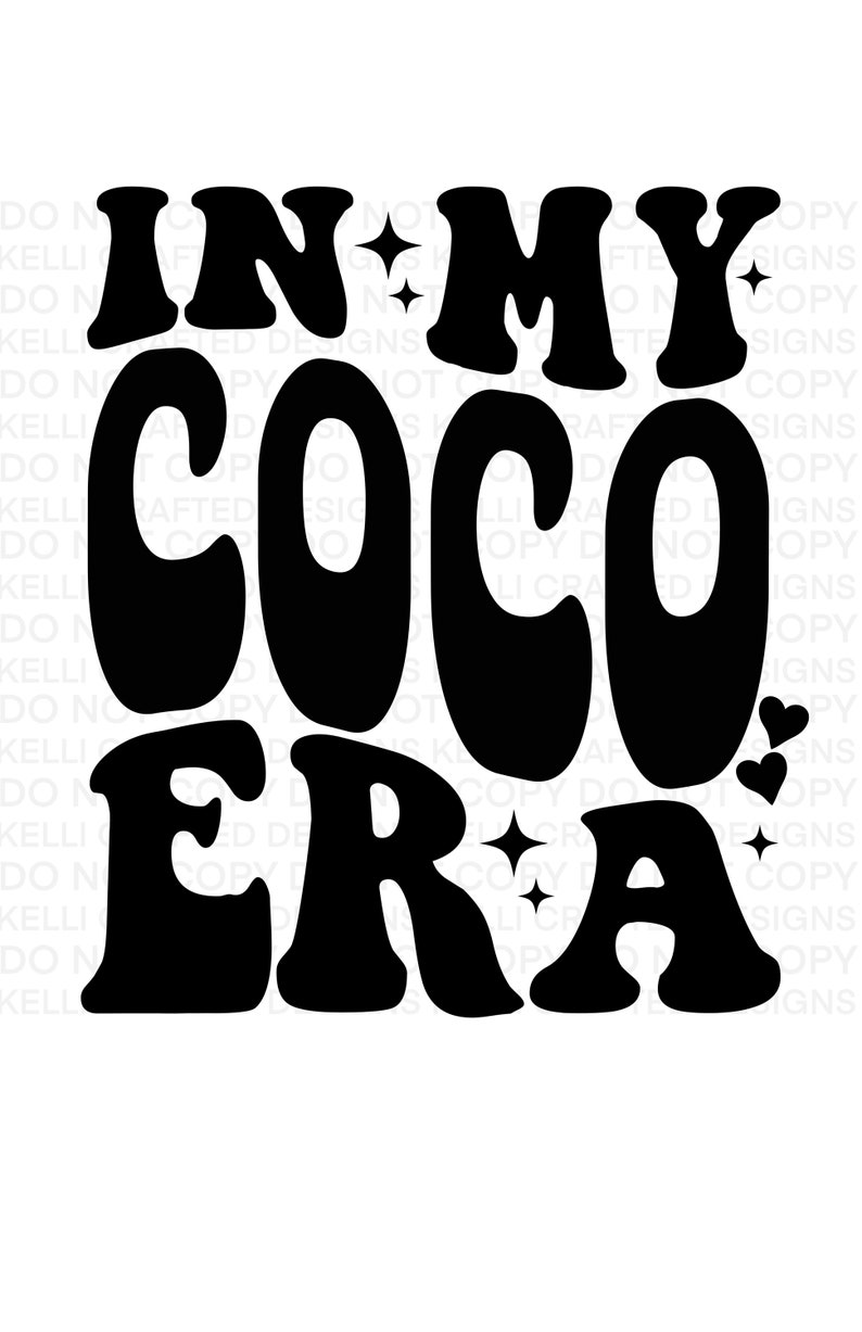 RETRO in My Coco Era PNG for Sublimation Grandma Design Etsy