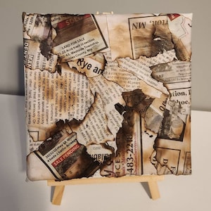 Old news, paper art, newspaper art