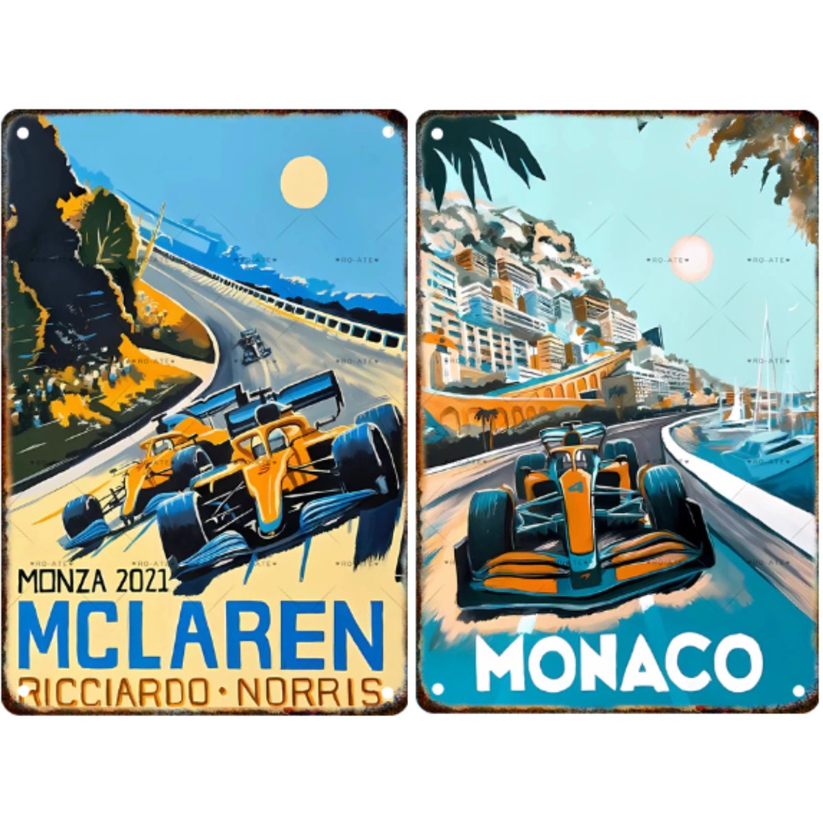 Metal Vintage F1 Track Posters F1 Poster Ferrari Poster Etsy UK