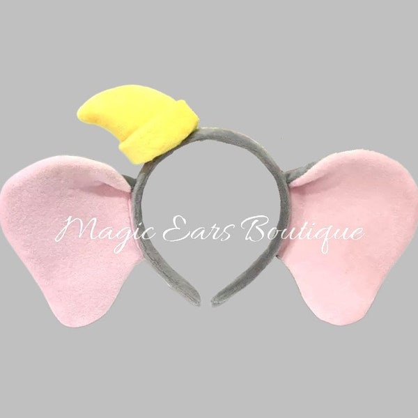 Dumbo Ears, Gray Dumbo Ears, Elephant Ears, Dumbo Headband, Elephant Headband, Animal Ears, Animal Headband, Disneboundin, Vaca Trip Gift