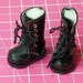 Chaussures noires pour poupée Blythe Belle tenue pour poupée 12'' Bottes Sandales Taille 1,2 pouces (3,8 cm)