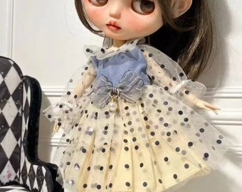 Outfits for doll Blythe Polka Dots Dress