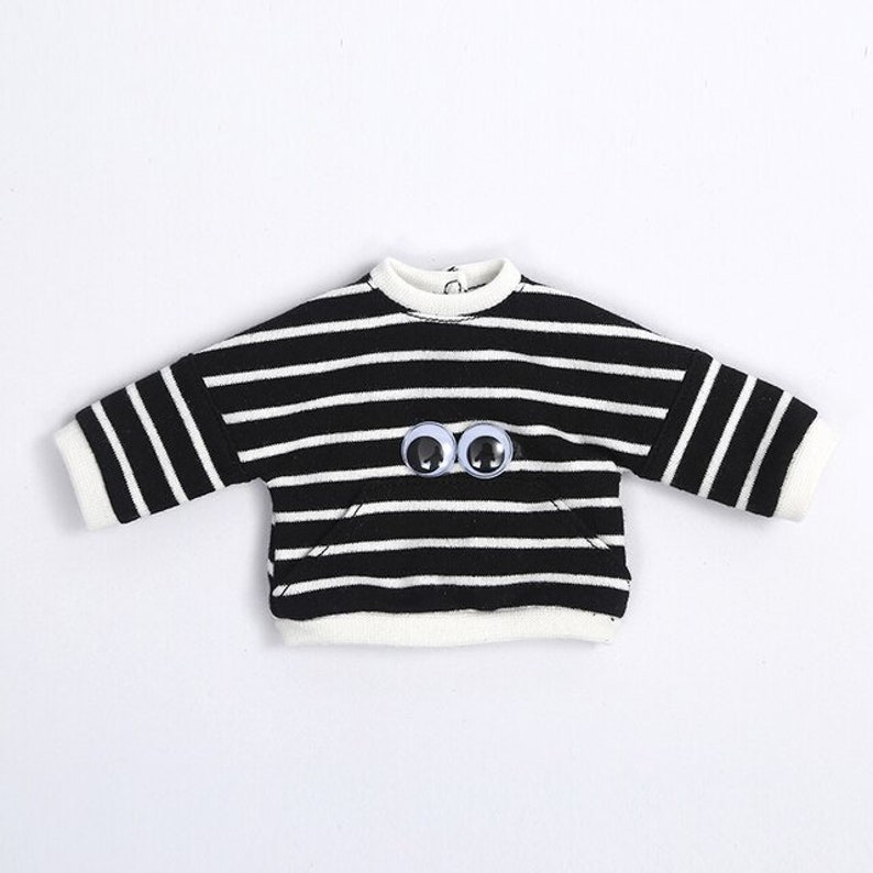 Outfits Tilda Mia Style 12 inches Tall Birthday Gift Fashion Clothes Modern Dolls Striped Top black top